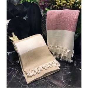 Luxury Turkish Towel Burgundy Purple Cotton Bath